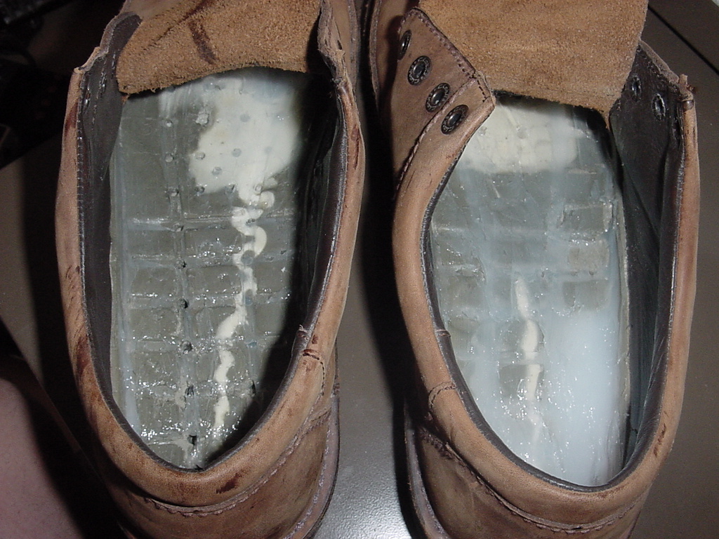 Awesome $7.00 Clarks shoe sole fix 